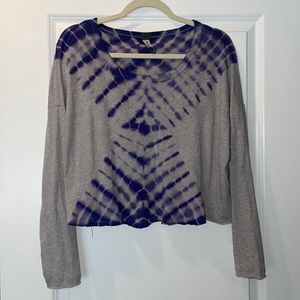Free people chevron tie dye top